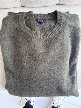 J. Crew Men's Olive Crewneck Sweater